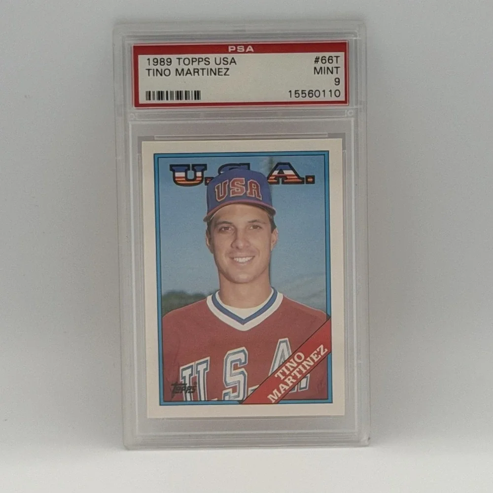 1989 Topps USA Tino Martinez #66T PSA 9 USA Baseball Card Team USA Mint